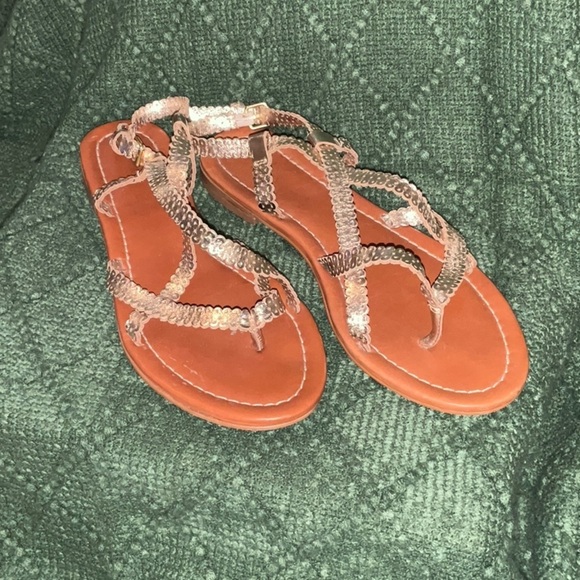 Boden Deborah Gold Sandal - Size 38 - Picture 2 of 7